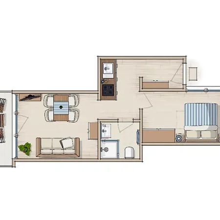 Apartamento Stromdampfer, Hafenblick *