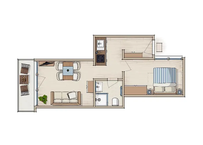 Apartment Stromdampfer, Hafenblick *